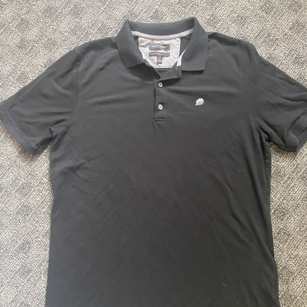 Banana Republic black XL short sleeve button up